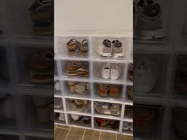 Shoe Closet Organization  #organization #clean #asmr #satisfying #shoes #fyp #short #viral #home