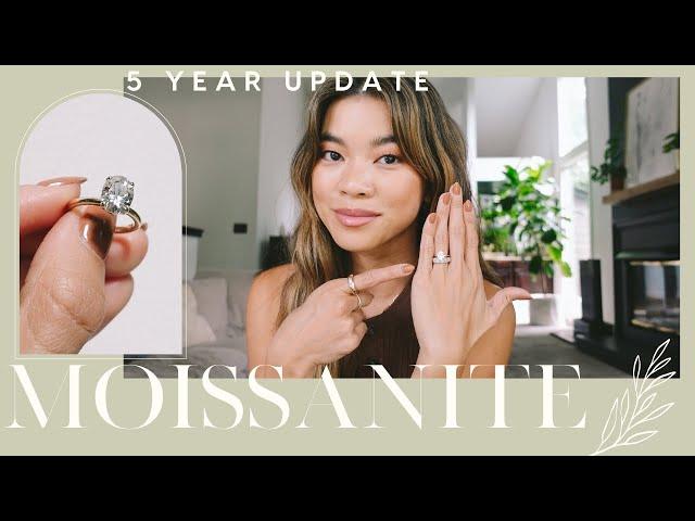 5 Years With My 2 Carat Oval Moissanite Engagement Ring | How it's held up, am I upgrading, Regrets?