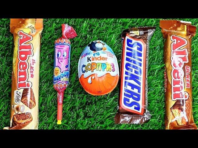 Satisfying video Lollipops candy Asmr Unboxing video Gummy candy and chocolate