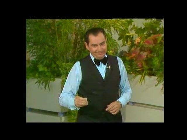 Ray Reardon teaches Paul Coia a few tricks on Pebble Mill At One