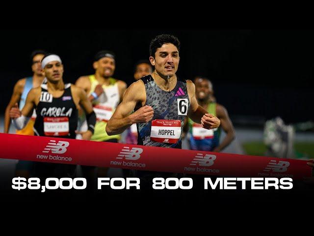 Bryce Hoppel Wins $8000 In 1 Minute, 46 Seconds At Trials of Miles' Track Night NYC Men's 800 Meters