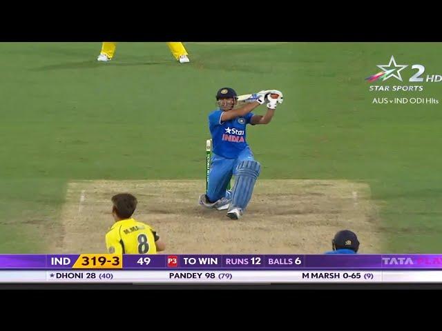 last over thriller finished MS Dhoni and Manish Pandey India vs Australia 2016