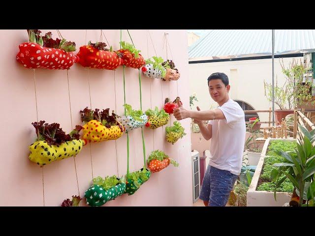 Clever Plastic Bottle Vertical Garden Ideas, Gardening Ideas for home