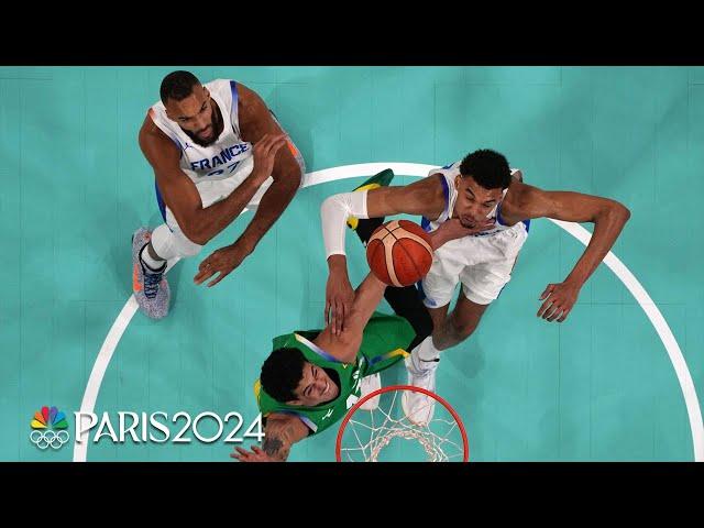 Victor Wembanyama DOMINATES as France takes down Brazil | Paris Olympics | NBC Sports