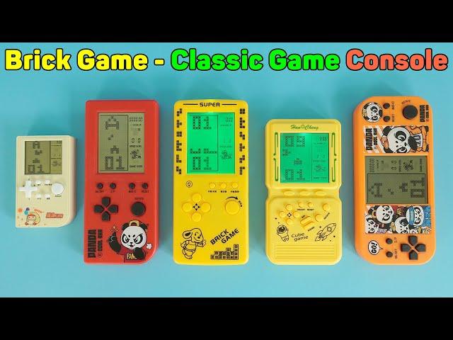 Brick Game Large Screen - Tetris Classic Game Console, Green Backlight & Portable | Unboxing Review