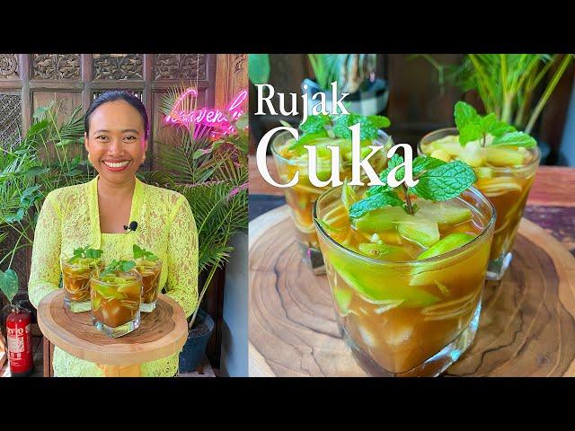Rujak Cuka Bali, Balinese Fruits Salad with Vinegar