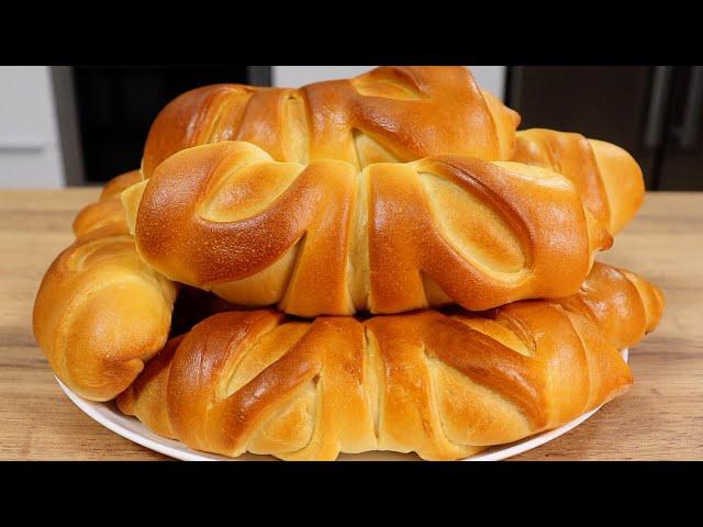 Как приготовить пышное и нежное тесто? Удачный РЕЦЕПТ БУЛОЧЕК, новая формовка – начинка не вытекает!