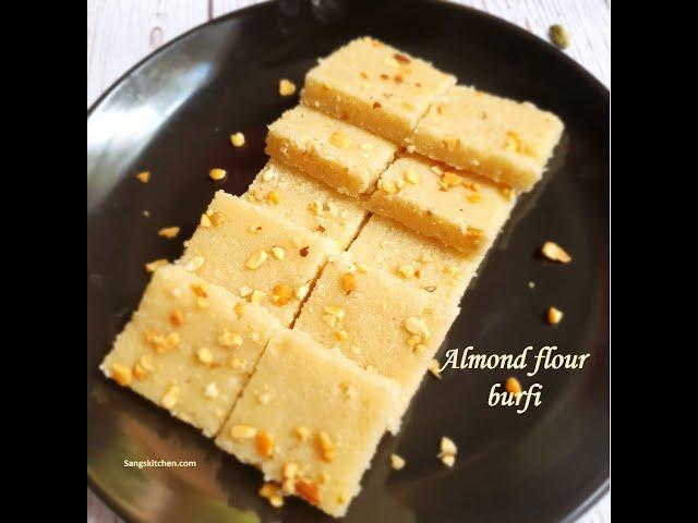 Almond flour burfi | 15 minutes Badam katli