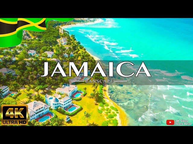 VOLANDO SOBRE JAMAICA 4K | Increíble paisaje natural hermoso con música relajante | VÍDEO 4K UHD