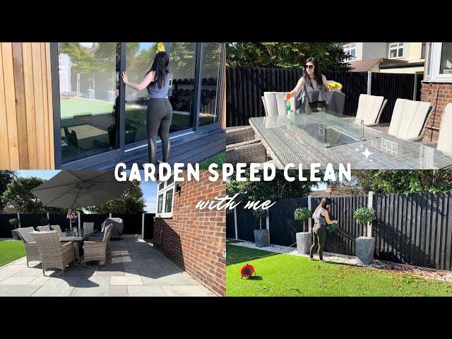 GARDEN CLEAN WITH ME | SUMMER CLEANING MOTIVATION 2023