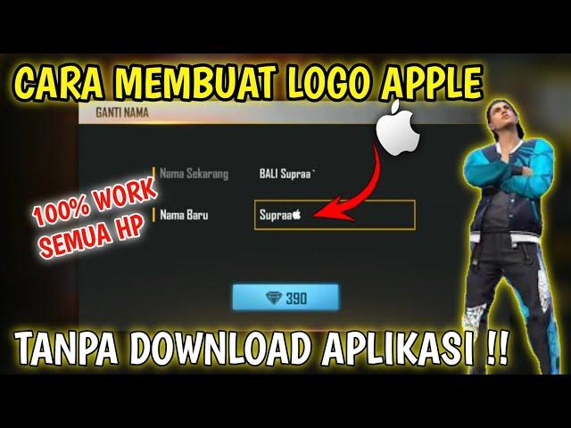 Cara buat Nick FF pake Logo iPhone di Semua Hp Android | membuat logo Apple William GZ