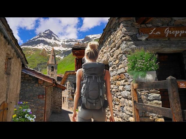 The Most Beautiful Traditional Stone Village of the Alps: BONNEVAL - Immersive Walking Tour 4K