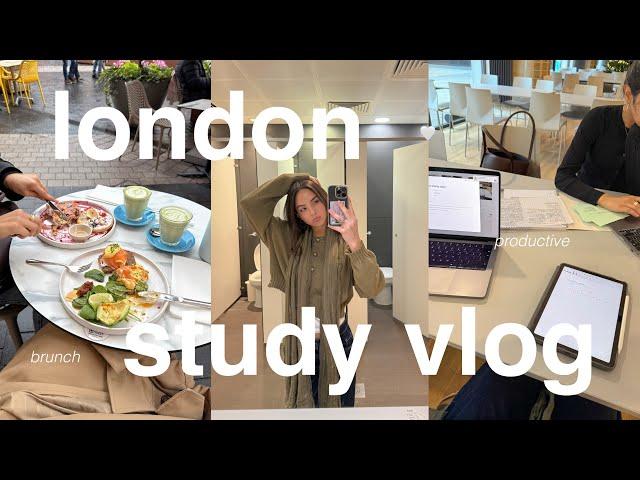 PRODUCTIVE LONDON STUDY VLOG | medicine interviews, brunch & library hopping 