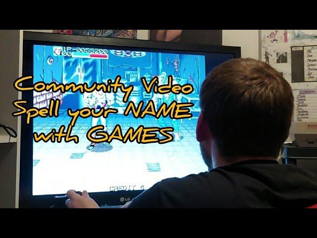 Spell your name with games V.R Gurnaldinho plays challenge