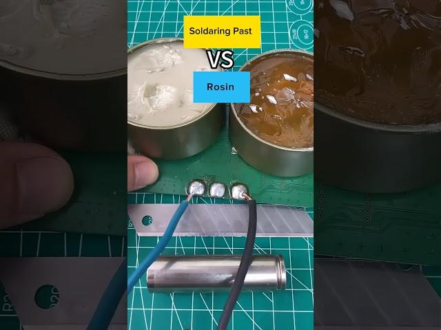 See the difference between soldering paste and resin. Soldering paste makes iron solder, not resin.