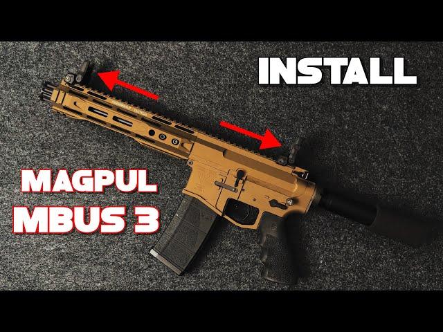 How to install Magpul MBUS 3 (front and rear sight)