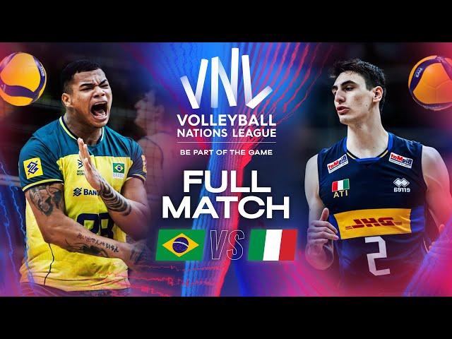 Brazil  Vs. Italy  - 2024 VNL | Full Match - Week 1