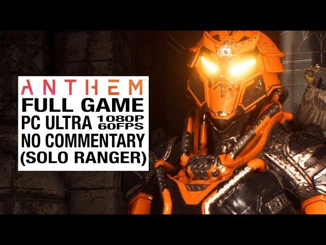 ANTHEM Full Game Walkthrough Gameplay - No Commentary [Anthem Full Game]