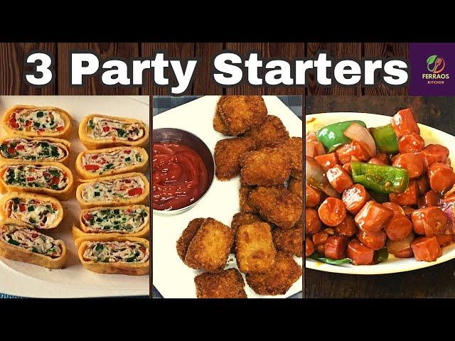 3 Easy Non Veg Starters For New Year Party | Starters Recipe | Party Snacks Ideas