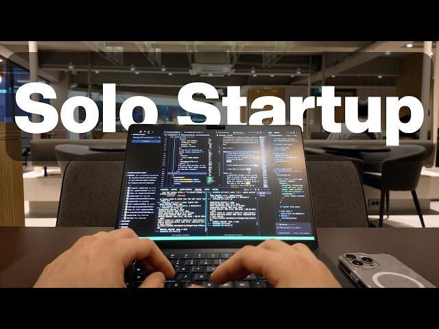 Why I love being a SOLO startup founder after quitting my 9-5 (realistic coding vlog)