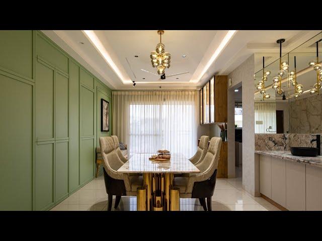 Luxury Meets Functionality: Vibrant 3BHK Home Interiors at Aparna Serene Park, Hyderabad | Kaarigari