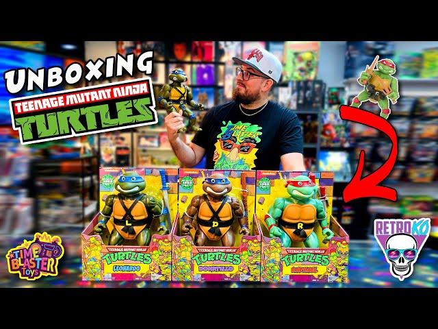 Unboxing HUGE Ninja Turtle Action Figures! Playmates TMNT!