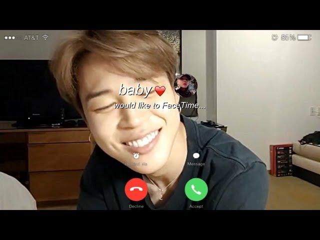 jimin imagine: facetime with your bf (2) 