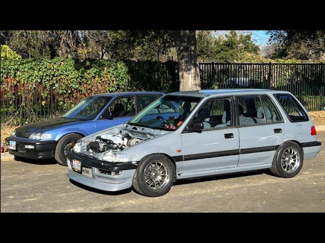 RHD K20 Civic Wagon FIRST Drive After Rebuild !!