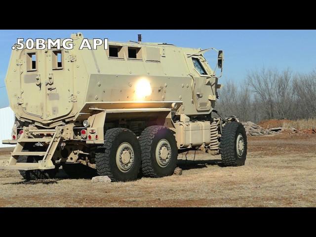 What projectile types will the MRAP withstand?