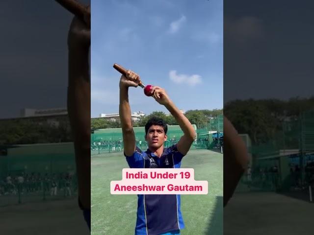 India u19 player Aneeshwar Gautam practice with revoluntion ball at kioc #shorts #cricket #indiau19