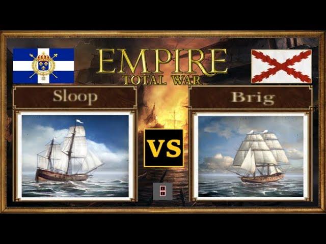 SLOOP VS BRIG | Empire Total War NAVAL 1 VS 1