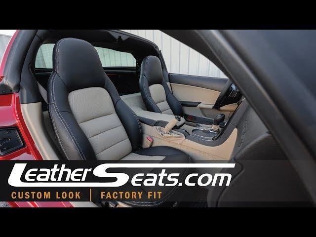 2008 C6 Corvette Custom Leather Seat Upholstery kit - LeatherSeats.com