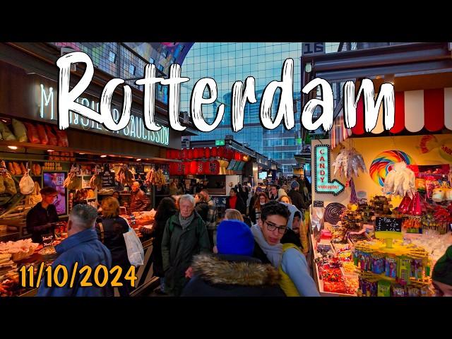 Rotterdam, Walking Tour 4K, EXPLORE the Touristic and Non-Touristic Rotterdam