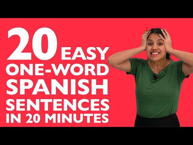 Learn Spanish in 20 minutes: 20 easy Spanish sentences you need to know!