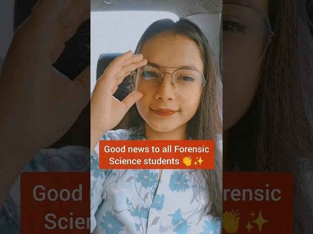 33000 Vacancies in the field of Forensic Science | Official announcement | Priyanshi Jain