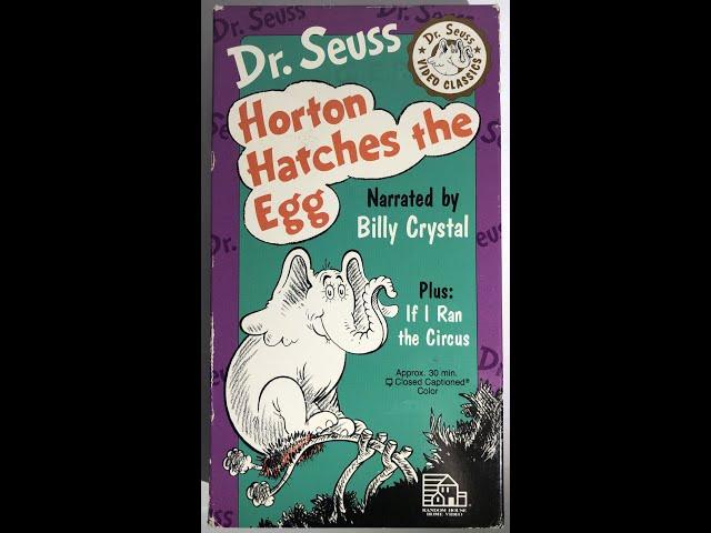 Dr Seuss Video Classic Horton Hatches The Egg