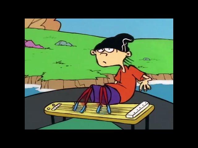 Ed, Edd n Eddy: Double D plays the pedal steel guitar A.K.A. the “annoying instrument”