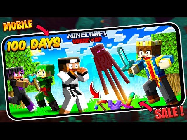 100 Days But MOBS DROP OP ITEMS In Hardcore Minecraft 
