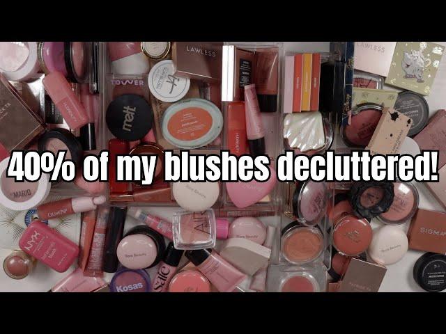 Blush Collection and Declutter 2025 | With Swatches!