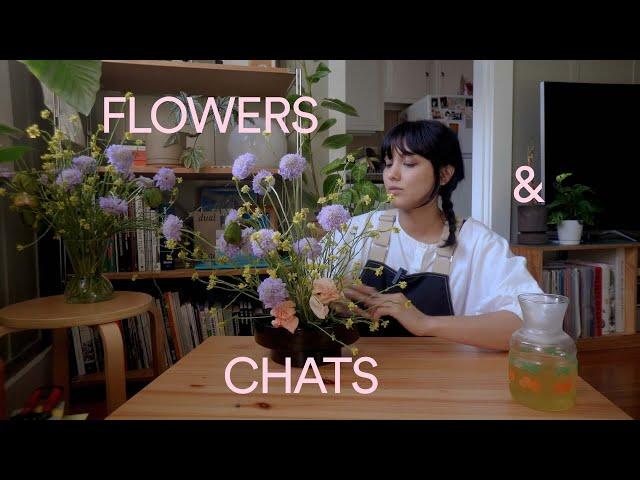 Let's make  an Ikebana-inspired flower arrangement