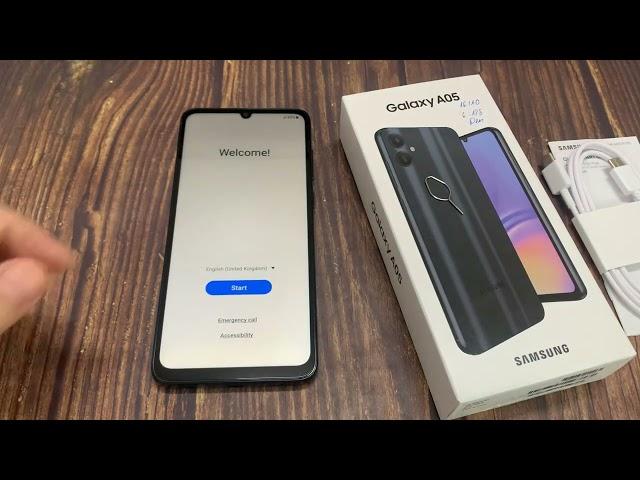 Samsung Galaxy A05 Unboxing and Setup | Awesome Black | SM-A055F/DS (6GB | 128GB)