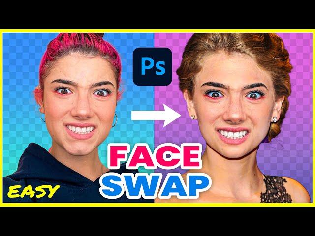 How to FACE SWAP in Photoshop 2022 | Easy Tutorial