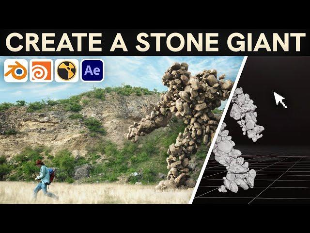 How To Create a STONE GIANT using VFX! (Tutorial/Breakdown)