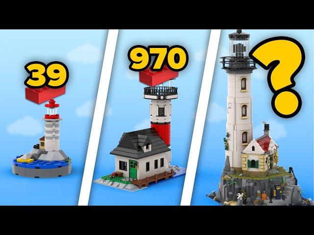 LEGO LIGHTHOUSES in Different Scales | Comparison