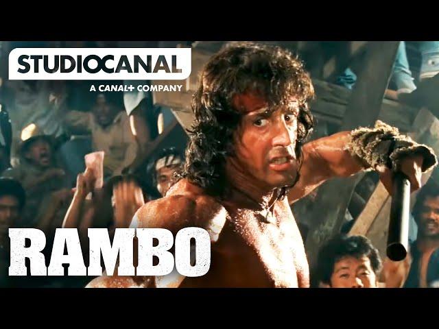 The Stick Fight | Rambo III with Sylvester Stallone