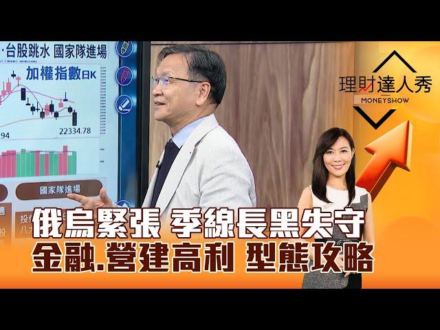 【理財達人秀】俄烏緊張 季線長黑失守 金融、營建高利 型態攻略｜李兆華、朱家泓 2024.11.27 part1