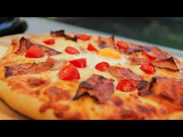 AussieGriller Eats Australia - Aussie Egg and Bacon Pizza Recipe