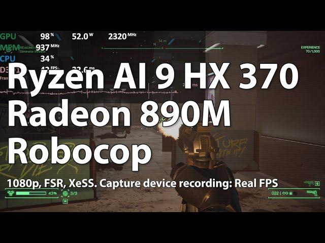 IMPRESSIVE! Ryzen AI 9 HX 370 - RoboCop: Rogue City (Unreal Engine 5)