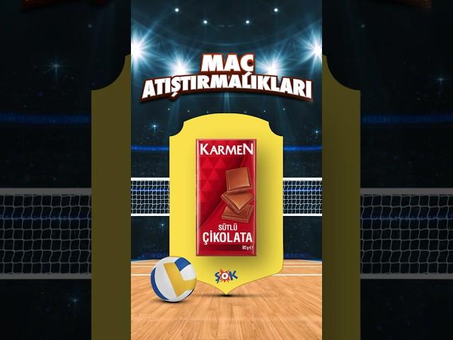 Heyecan dolu voleybol maçlarının atıştırmalıkları hem #ŞOK'ta hem de #CepteŞOK'ta 