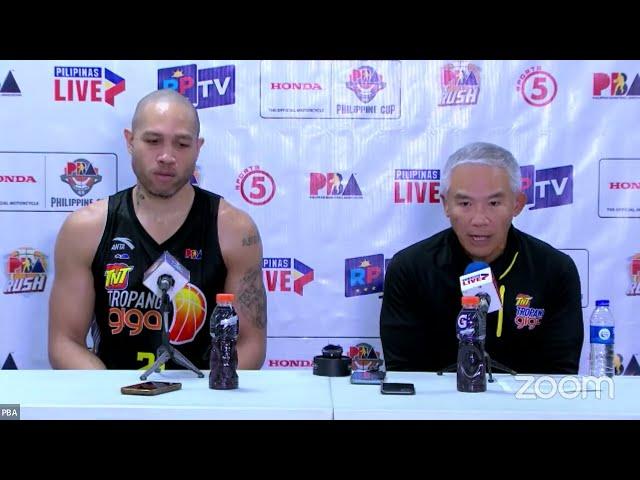 PBA Post Game Interview: 108-101 TNT victory over Phoenix